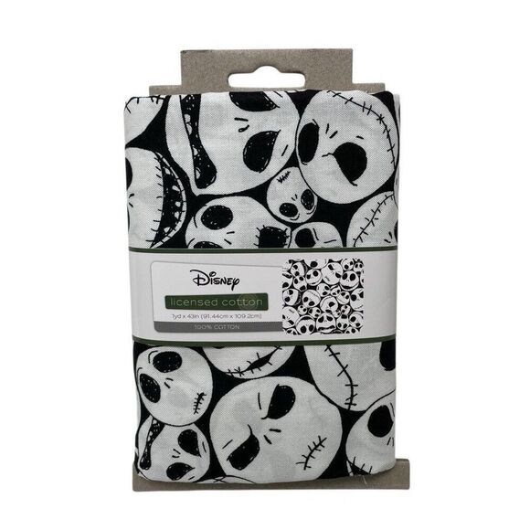 Disney Pre-cut Cotton Fabric Packed Jack Nightmare B4 Christmas 1 Yd x 43 In NEW - Picture 1 of 3